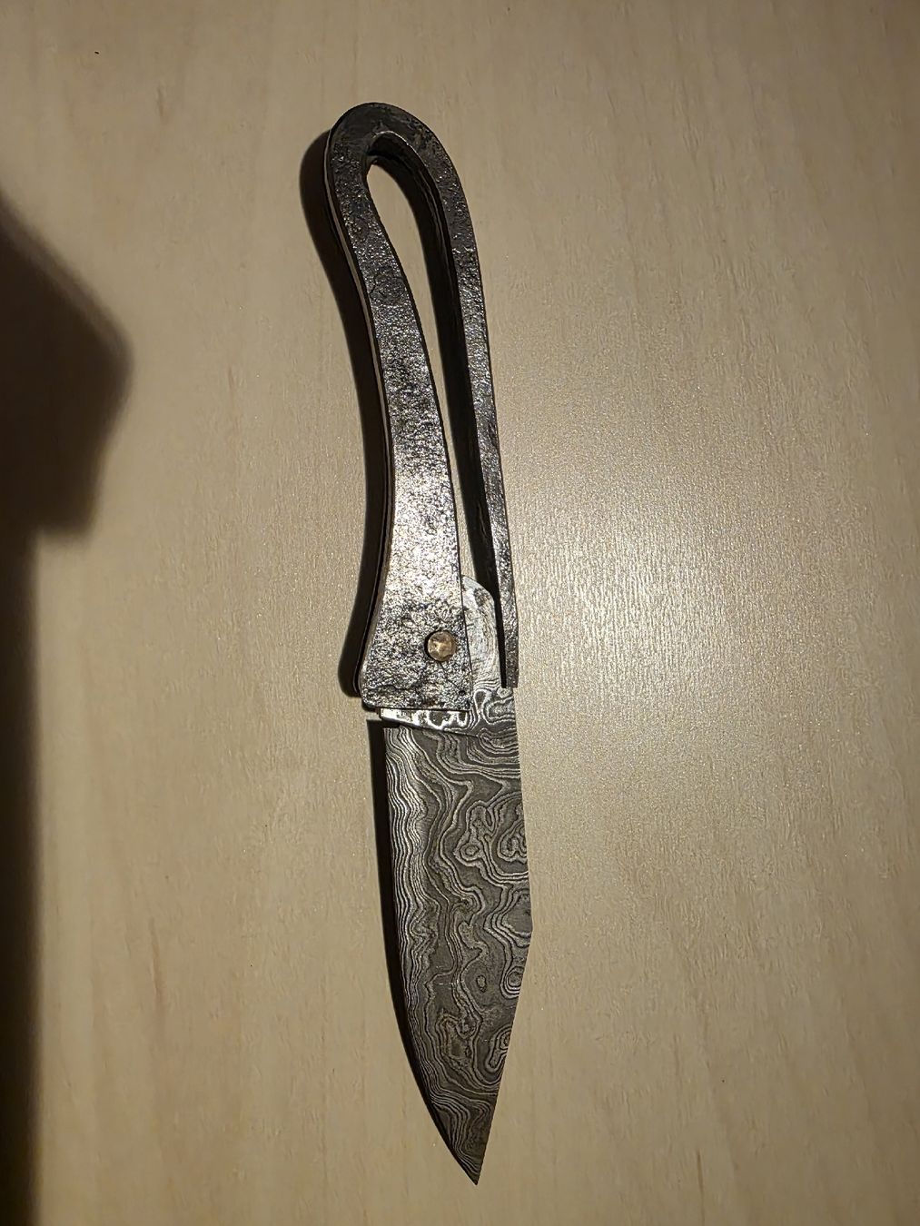 Coltelli tascabile: Damast Klappmesser – Nuovo (secondo la descrizione) da Flims Dorf venduto da bru_l9bk 1