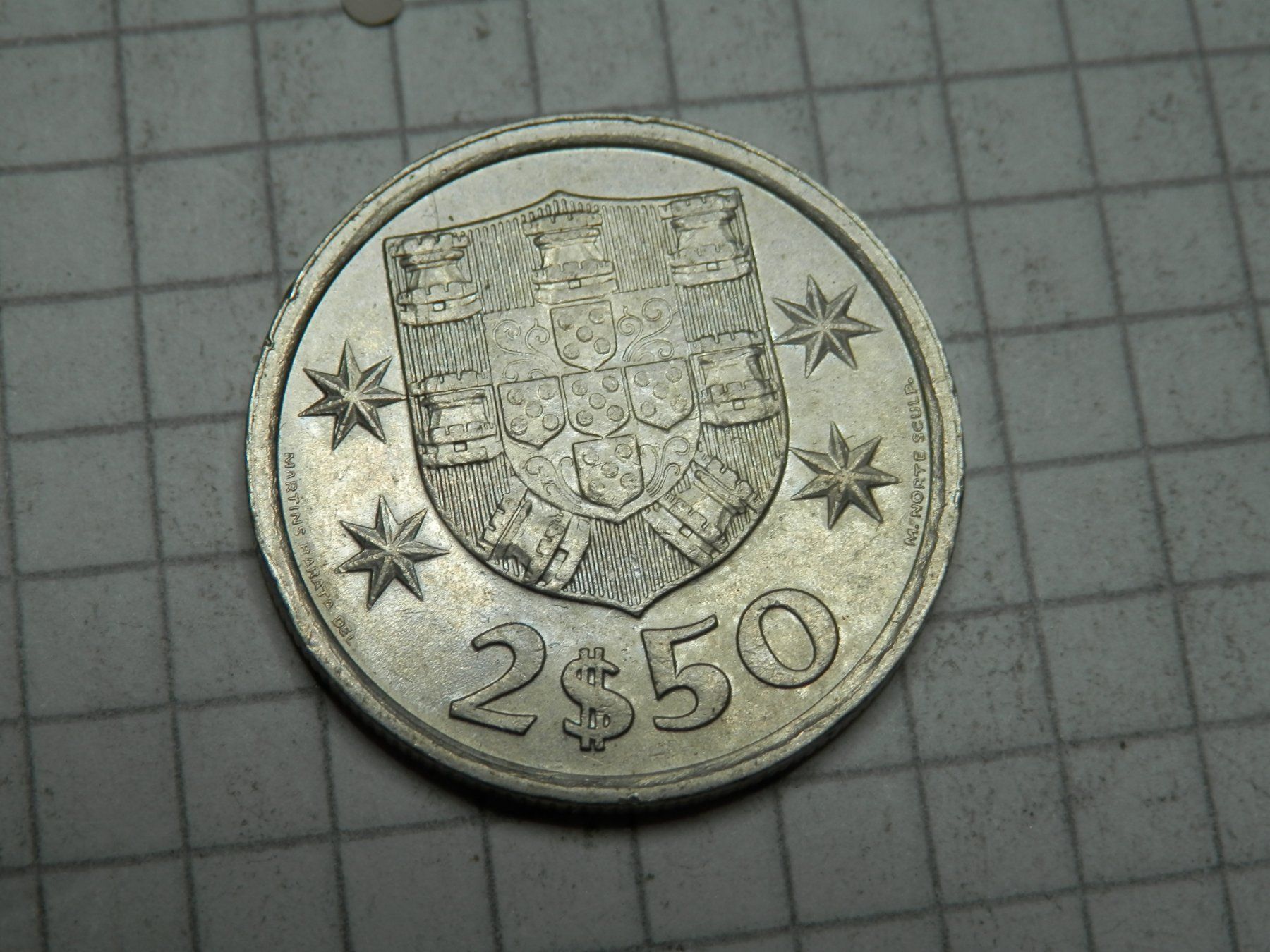 Alle Münzen: Portugal 2.5 Escudos, 1977 – Gebraucht aus Weiach von weiach81 1