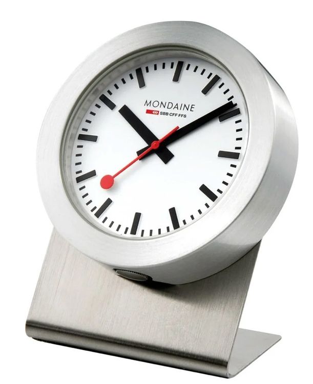 Réveil voyage Montblanc - Acier (inoxydable), Cuir