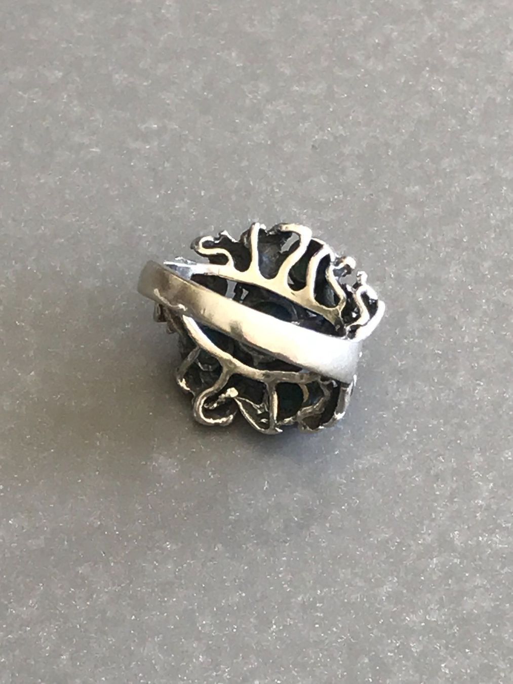 Ringe: XXL Ring EMAILLE Email Türkis Rg51 – Gebraucht aus Basel von gretchen03 5