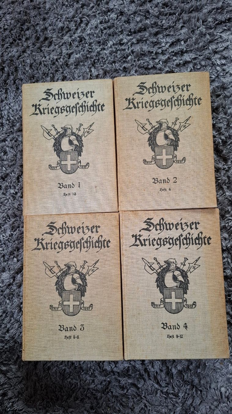 Libri: Schweizer Kriegsgeschichte Band 1-4 – Usato da Effretikon venduto da pelemivella