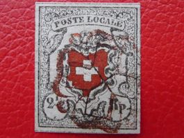 Poste Locale: 14I, T.4, ROTE ZH-ROSETTE; wohl UNIKAT +Attest