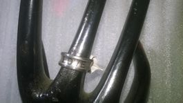 RING EDELSTHAL,,,SILBER FARBE,,,MATTE UND GLANZIG