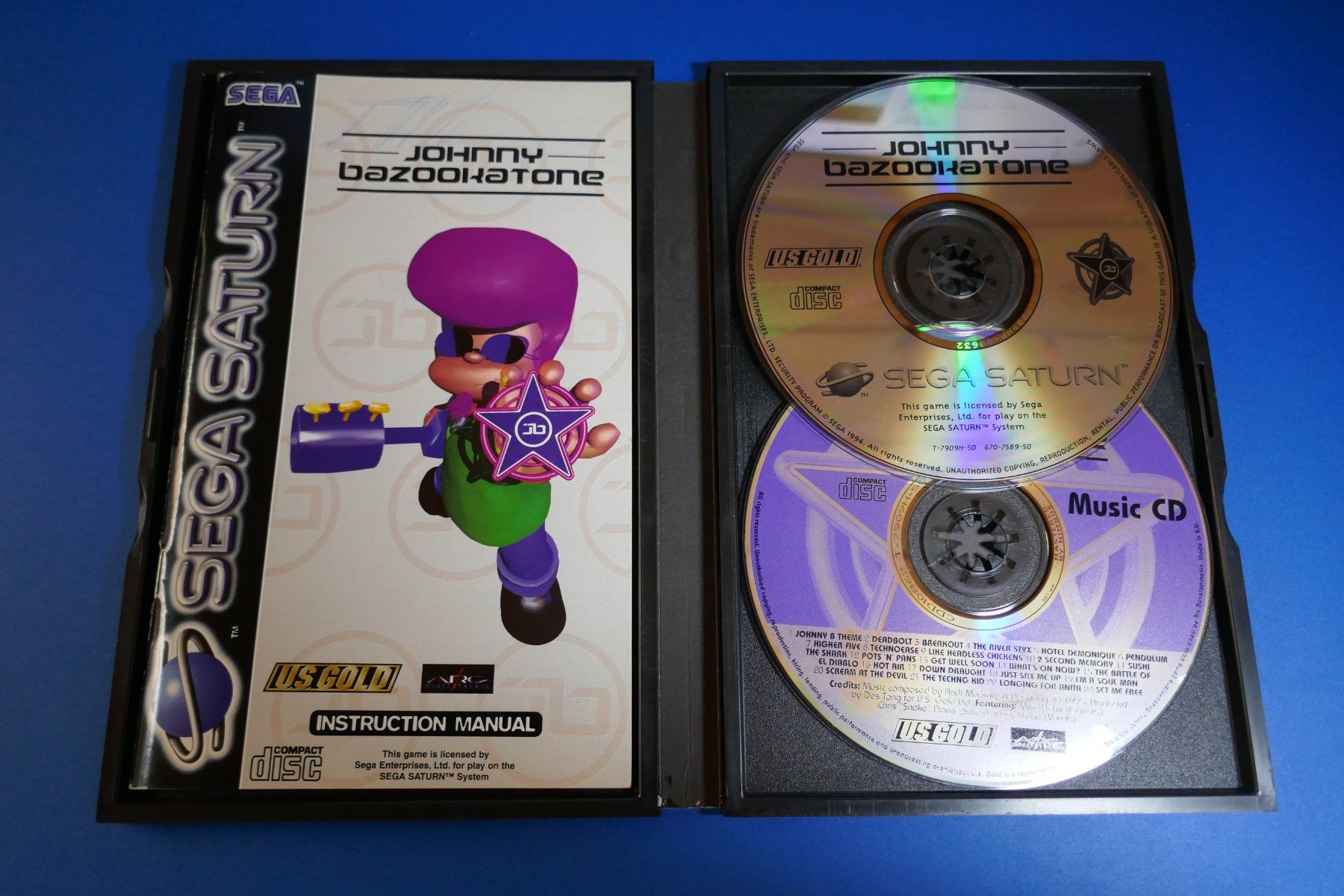 Sega Giochi: Johnny Bazookatone - Sega Saturn – Usato da Vuarrens venduto da Espace-Retro 1