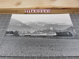 Echtfoto: Sargans mit SBB Ae 3/6 I vor EC, Schweizerische Bu