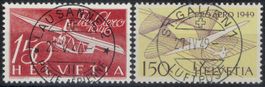 Flugpost 1946/48, F41+F45 ET-Vollstempel, 250.-