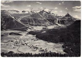 St. Moritz - Standseilbahn Muottas Muragl Wanderweg-Plan