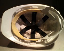 Bauhelm weiss, ungebraucht, Top Zustand