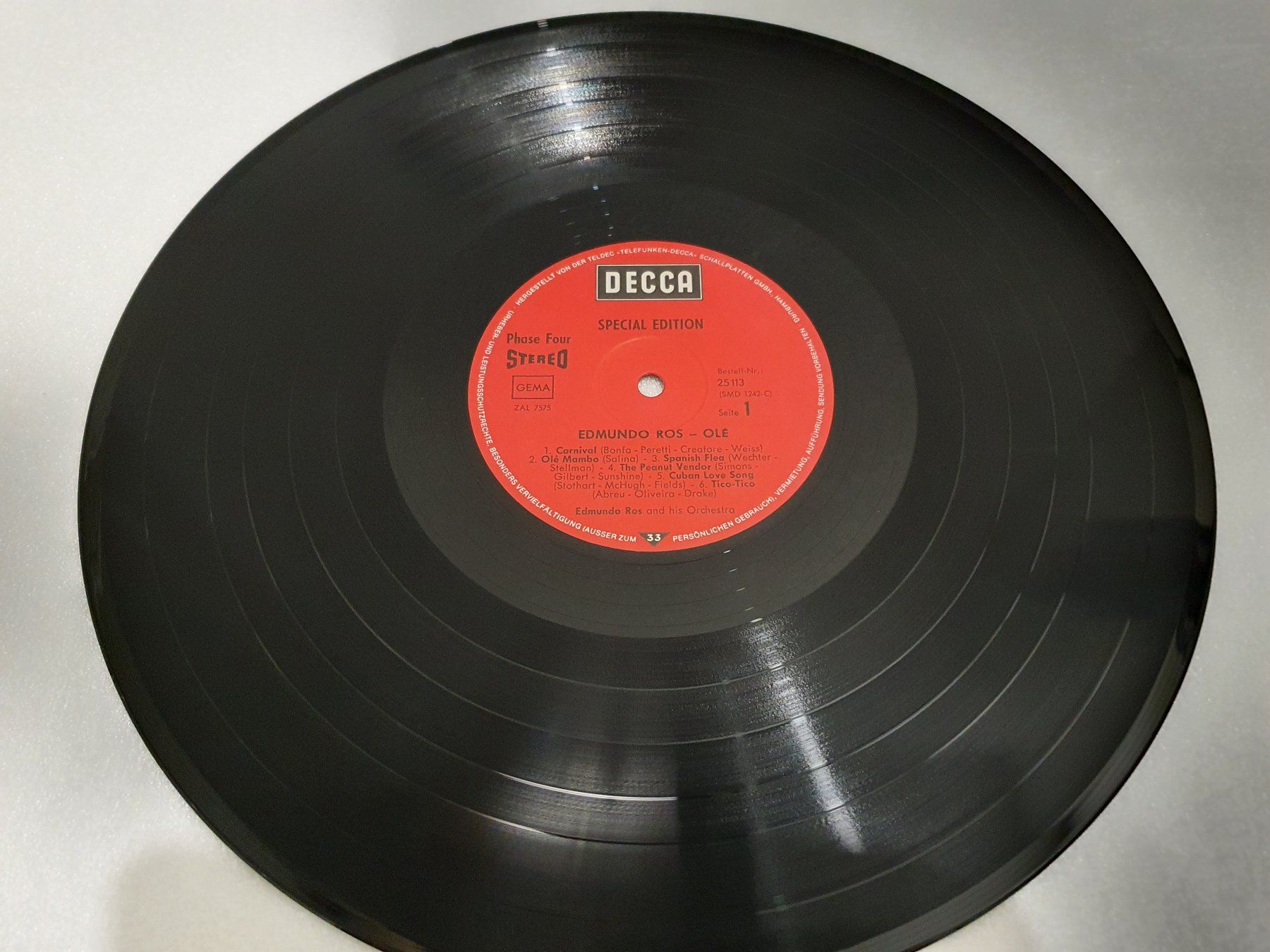 Dischi in vinile: Edmundo Ros – Olé – Usato da Uster venduto da Vinyl-Leidenschaft 2