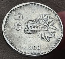 MEXICO 5 PESOS 1980