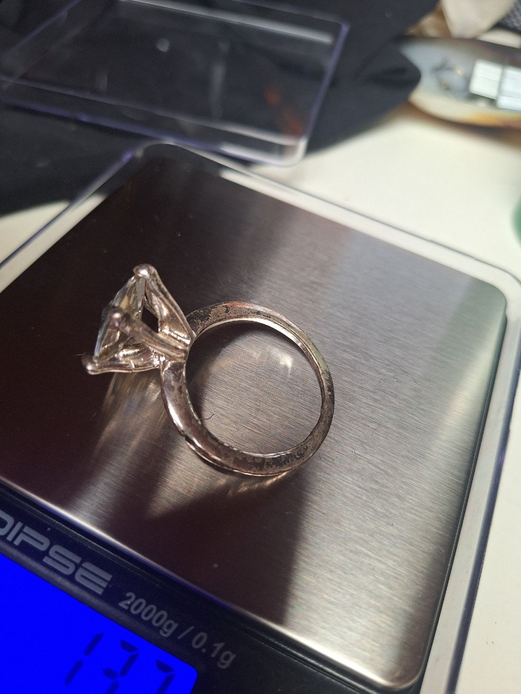 Anelli: Bague avec pierre transparente, occasion – Usato da Tannay venduto da v1n1p00h 1