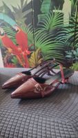 Burgunder Slingpumps, Lackleder, Gr. 37, Herbst/Winter Look!
