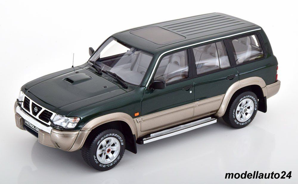 1:18 OTTO MOBILE OT433 Nissan Patrouille Grand Y61 Vert Métallisé 1998