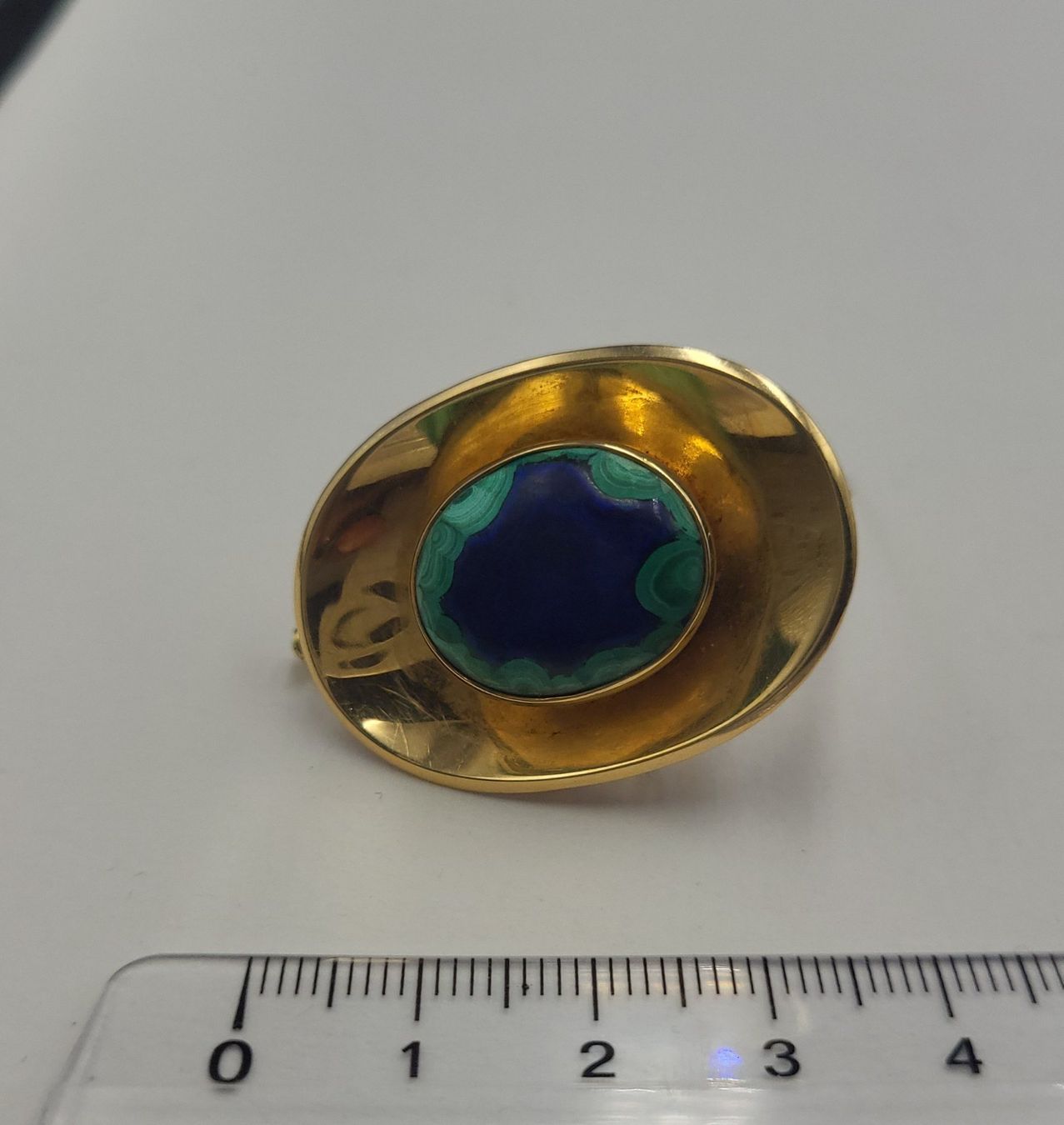 Spille & Fermagli: Massive 18 Karat 750 Gold Brosche Mit Stein – Usato da Wald ZH venduto da Aniade 5