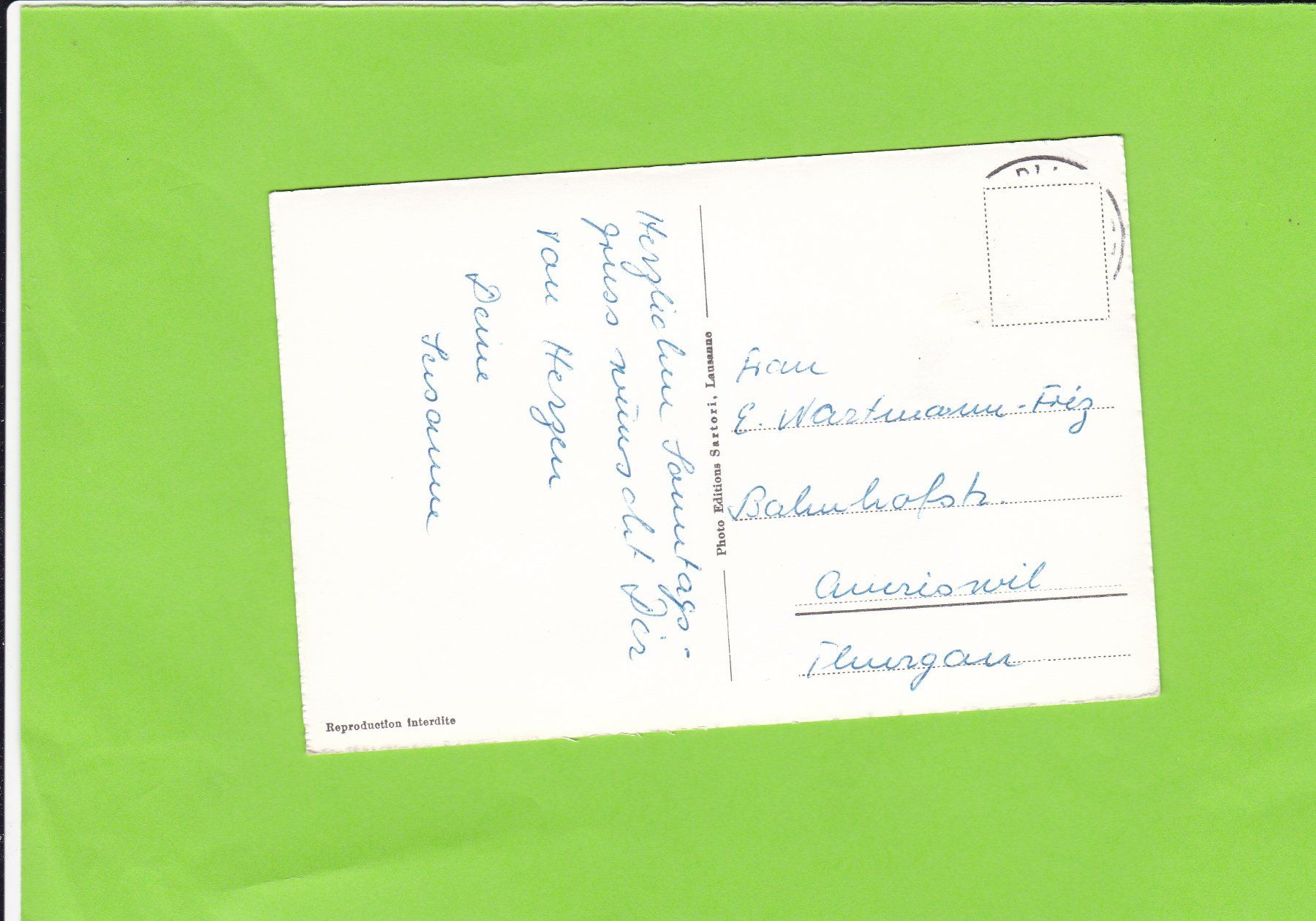 Cartoline postali: Val d'Illiez – Usato da St. Peterzell venduto da neckertal 1