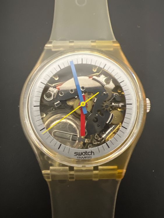 Swatch Jelly Fish 1985 Ohne Datum auf der 12 Ungetragen (Neu (gemäss ...