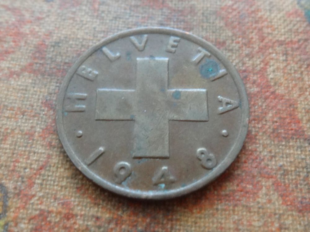 Tutti le monete: 2 Rp. 1948   (B) – Usato da Romanel-sur-Lausanne venduto da Swift13