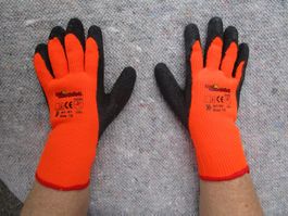 50 Paar Winterhandschuhe Comfort, Textil gummiert 10/L