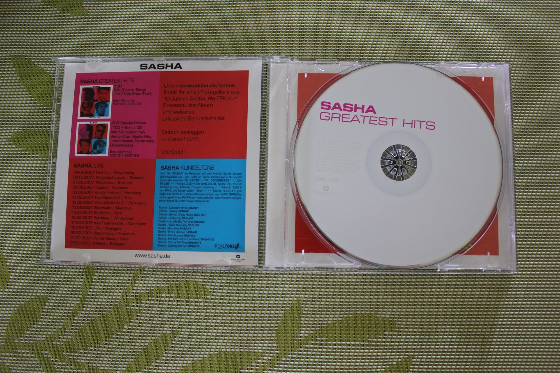 CD: Greatest Hits von Sasha | CD | – Usato da Geroldswil venduto da CD-Verkauf-2022 1