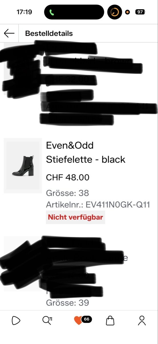 Scarpe da donna: Even&Odd Stiefeletten Schwarz 38 – Usato da Seengen venduto da sa_land 8