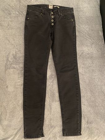 Please Jeans Hose used schwarz Gr S