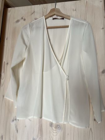 Hauchdünne Wickelbluse aus Seide Comptoir des Cotonniers