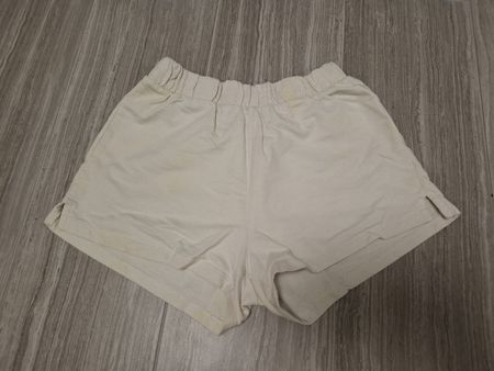 short blanc-jaune/crème tie-dye taille 146