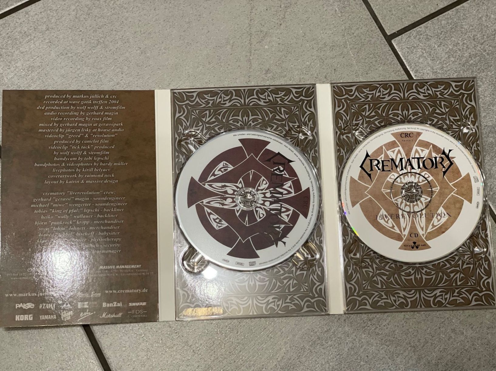 CD: Crematory Live Revolution CD + DVD Digibook Metal Live – Usato da Illnau venduto da Xanny777