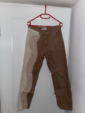 Bershka Three-Tone Jeans Gr. 32 Herren