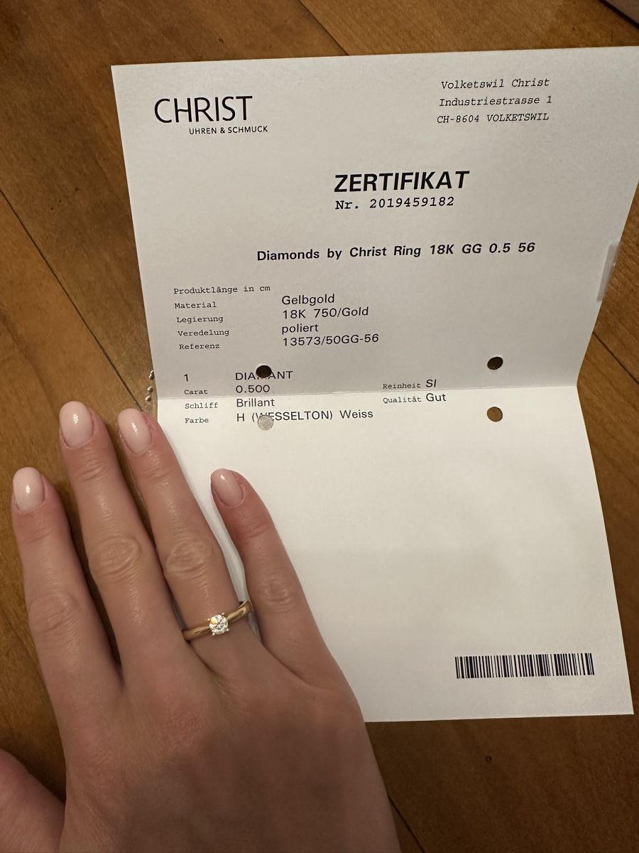 Christ Anelli: Christ Gelbgold Diamant Ring Gr. 56 – Nuovo (secondo la descrizione) da Zürich venduto da Jess1999