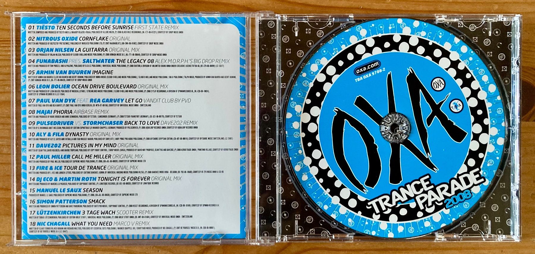 CD: OXA Trance 2008 (TBA Rec., 2008) – Usato da Zürich venduto da Djmotionch 1