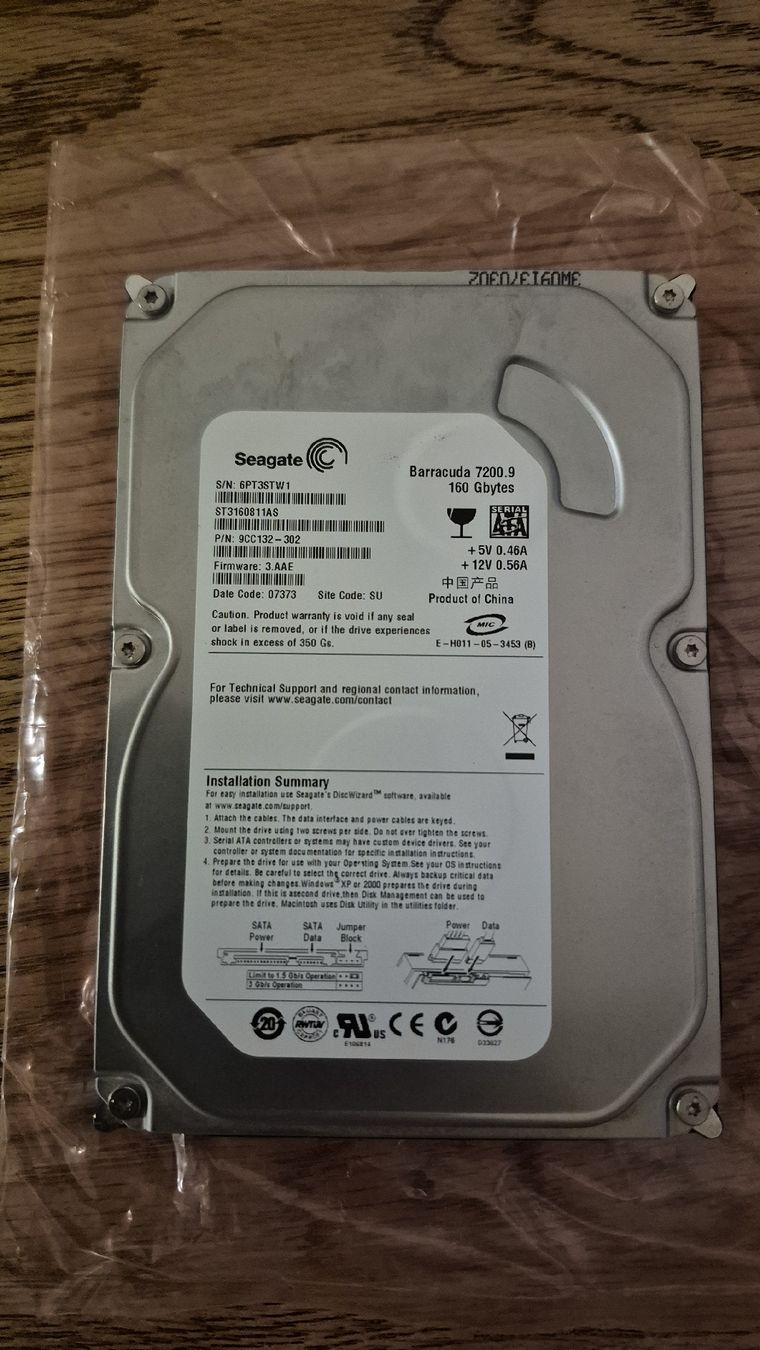 Seagate Dischi rigidi: 160gb sata – Usato da Léchelles venduto da sim7891 1