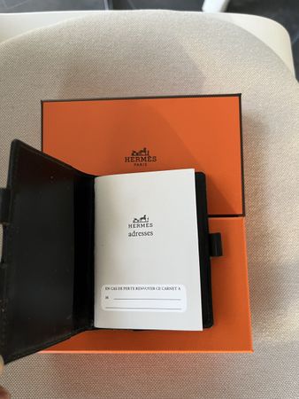 Agenda Hermès vintage cover Black