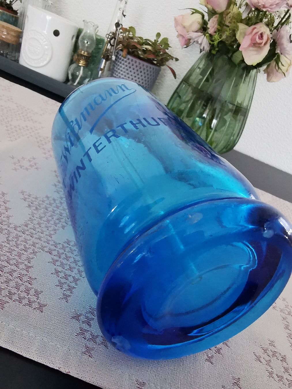 Flaschen: Vintage Siphonflasche Gebr. Widmann Winterthur, Blau – Gebraucht aus Wetzikon ZH von Tothart 6