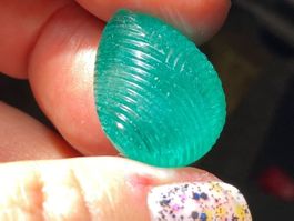 LLAN VALLS©️™️ Zambian Emerald Pair 28.50ct Carved Cabochons
