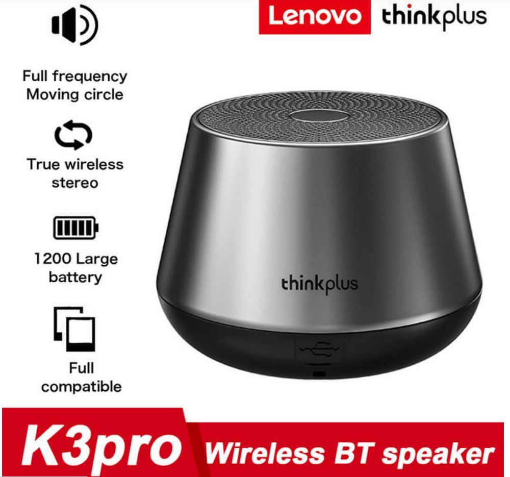 Lenovo Lautsprecher: Lenovo Thinkplus BT K3 Pro Bluetooth Speaker – Neu und originalverpackt aus Arbon von Helmuth