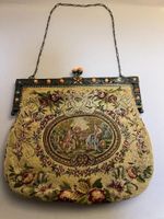 Sac Bag Tasche Art Deco tapisserie antique rare