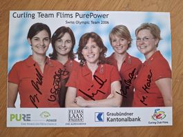 Olympia 2006 Curling Team Miriam Ott Autogrammkarte