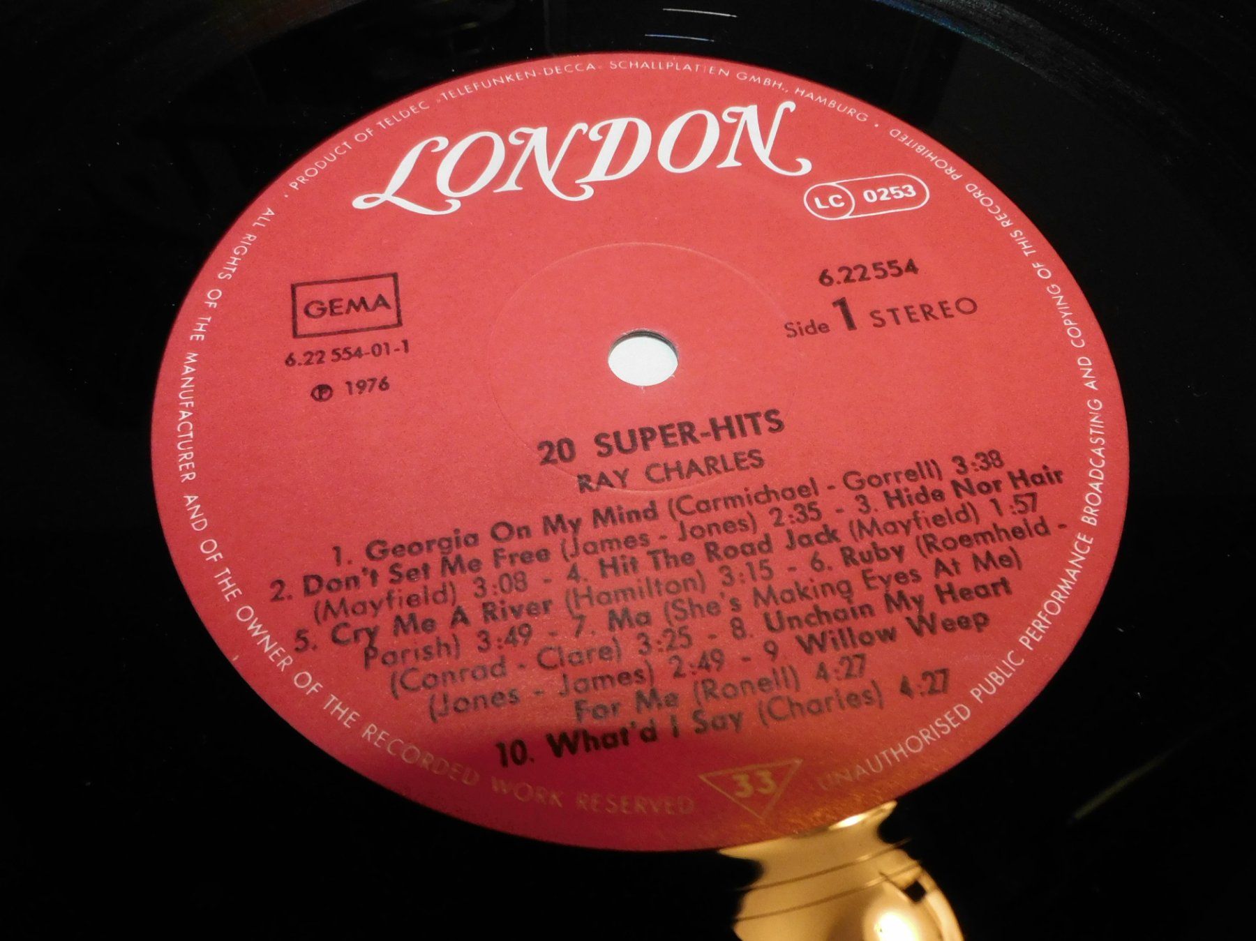 Schallplatten: LP - Super Hits Ray Charles - 1976 Schallplatte    LP – Gebraucht aus Sursee von 76 1