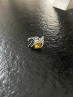 Schöner Swarovski Schwan mit gelbem Stein, neuwertig!