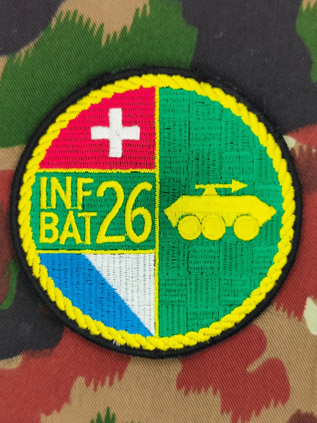 Schweizer Armee Placchette & Badge: Verbandsabzeichen Inf Bat 26 Kp 3 – Usato da Bauma venduto da SwissMilitaria