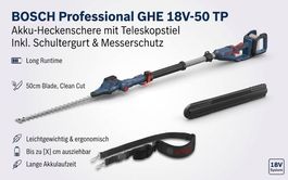 Bosch Professional GHE 18V-50 TP Akku Heckenschere NEU & OVP
