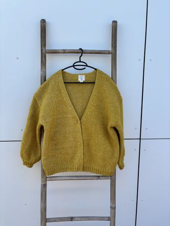 Billabong Strickjacke Gr. S Gelb-Weiss Melange
