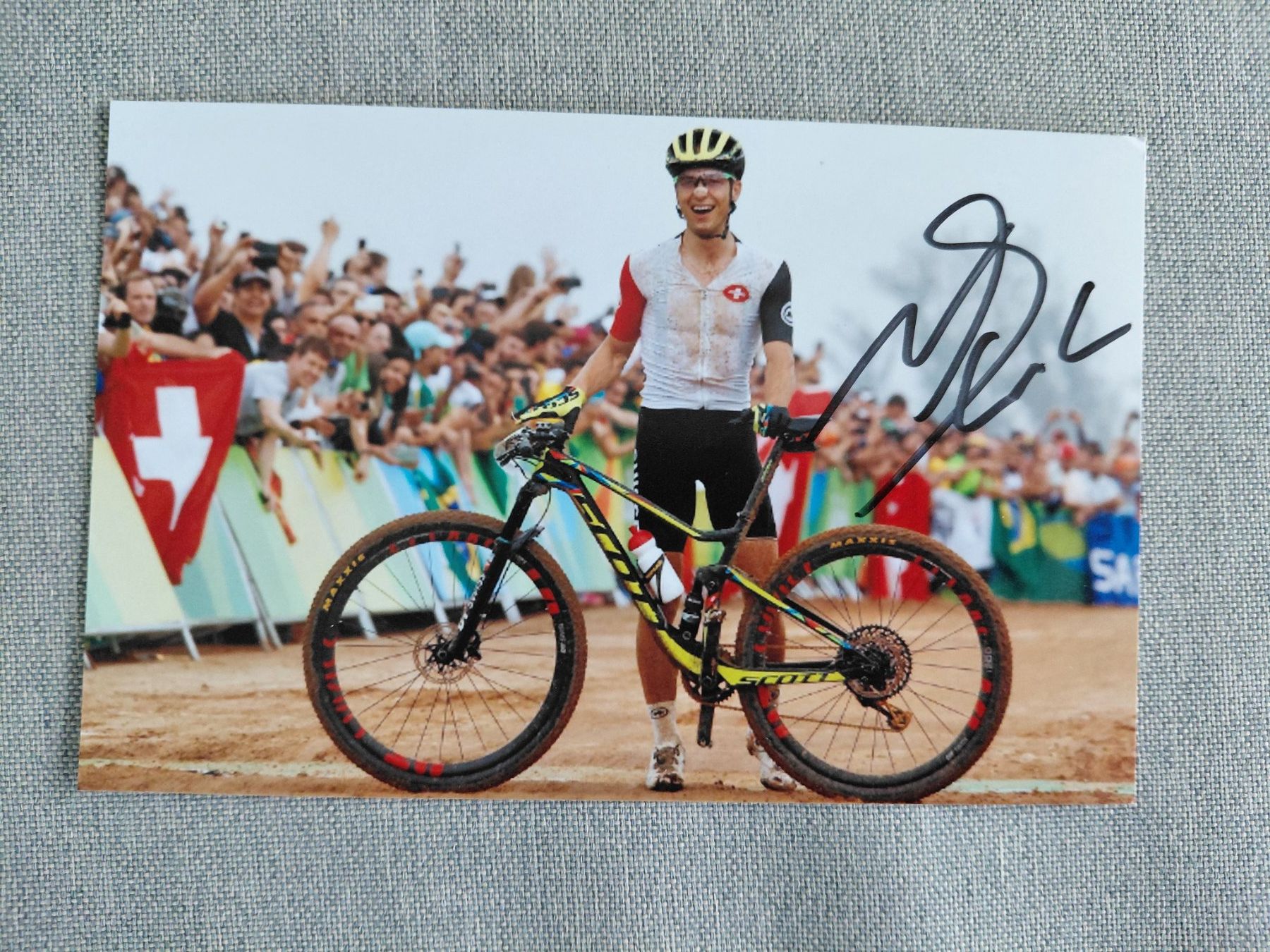 Autografi: Autogramm Nino Schurter – Usato da Schmerikon venduto da Olympia04