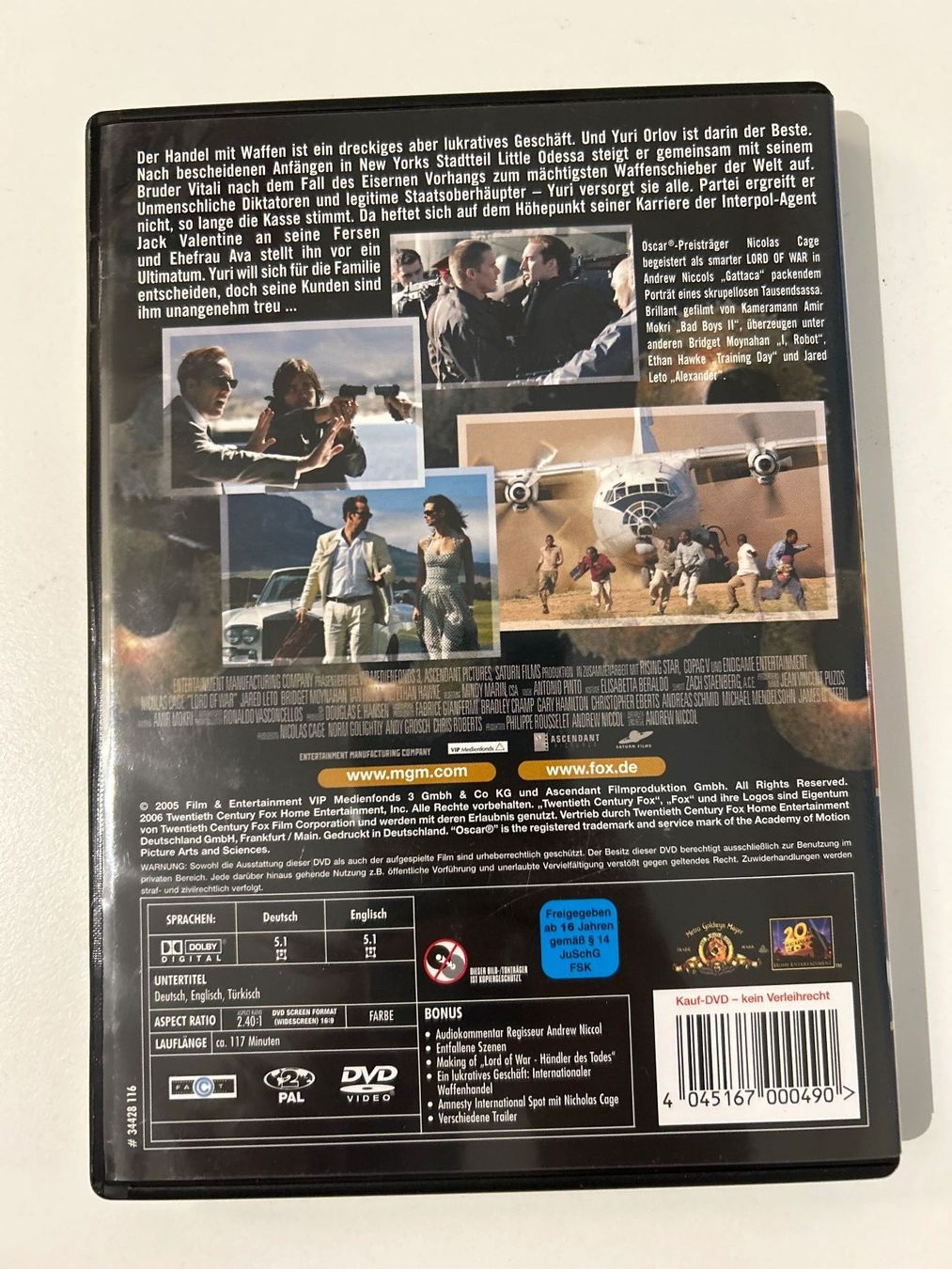 Tutti i DVDs: DVD- Lord of war – Usato da Guntershausen venduto da Gloominati 1