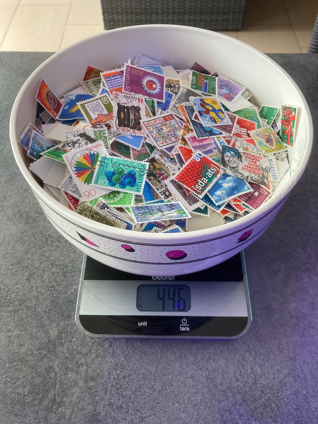 Alle Briefmarken: ca. 450 gr. abgelöste Schweizer Briefmarken – Gebraucht aus Reinach BL von RetroGamesSportsMore