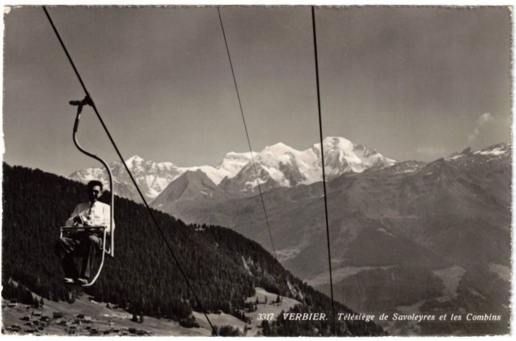 Cartoline postali: Verbier - Sessellift Savolayres – Usato da Binningen venduto da Mountainrider
