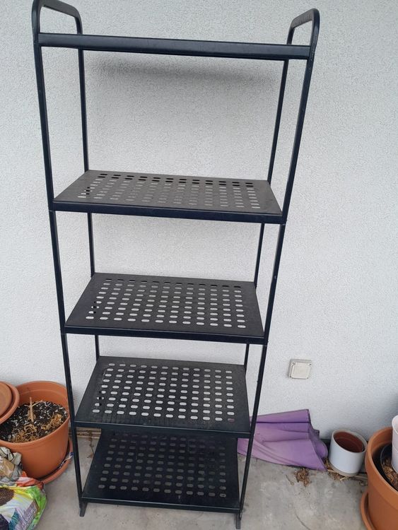 Ikea Regal metall, schwarz Kaufen auf Ricardo