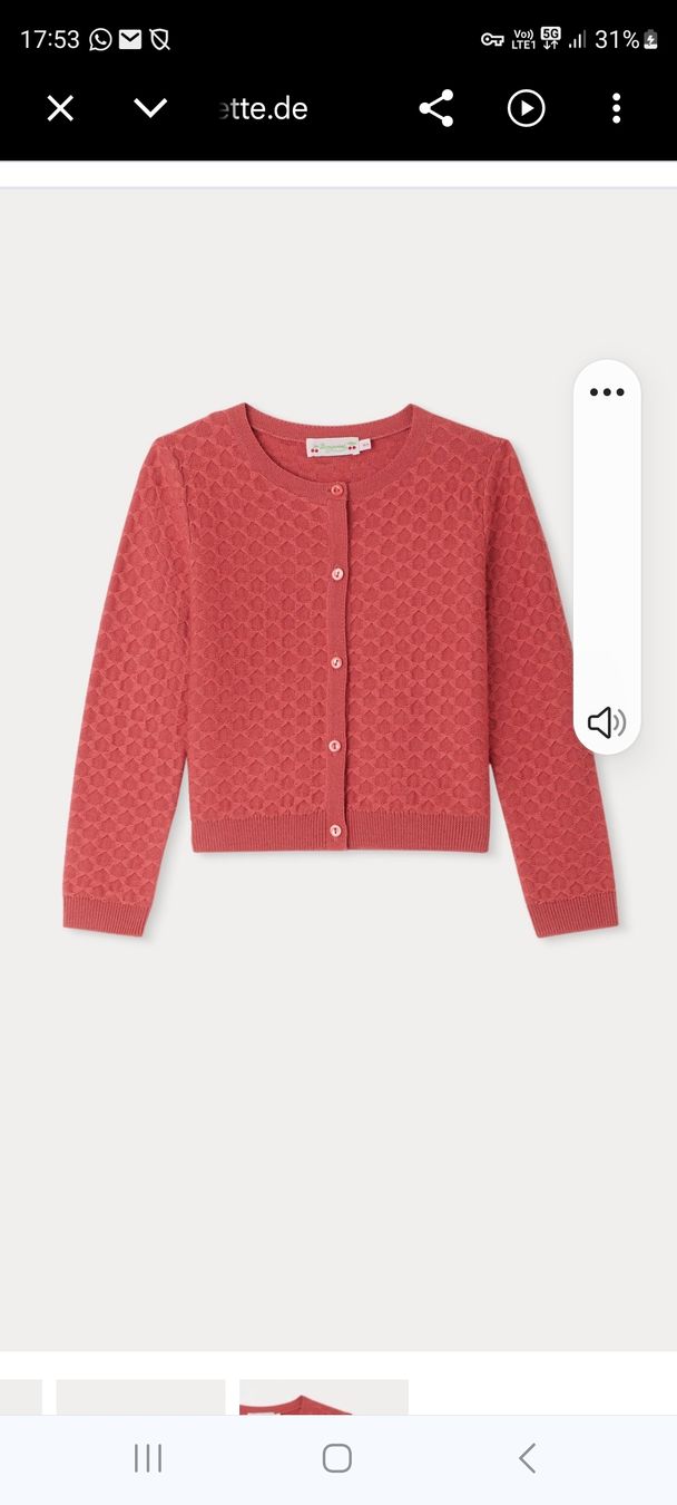 Bonpoint Giacche & Cappotti: Bonpoint style cardigan – Nuovo e nell'imballaggio originale da Zürich venduto da Eli-Geld