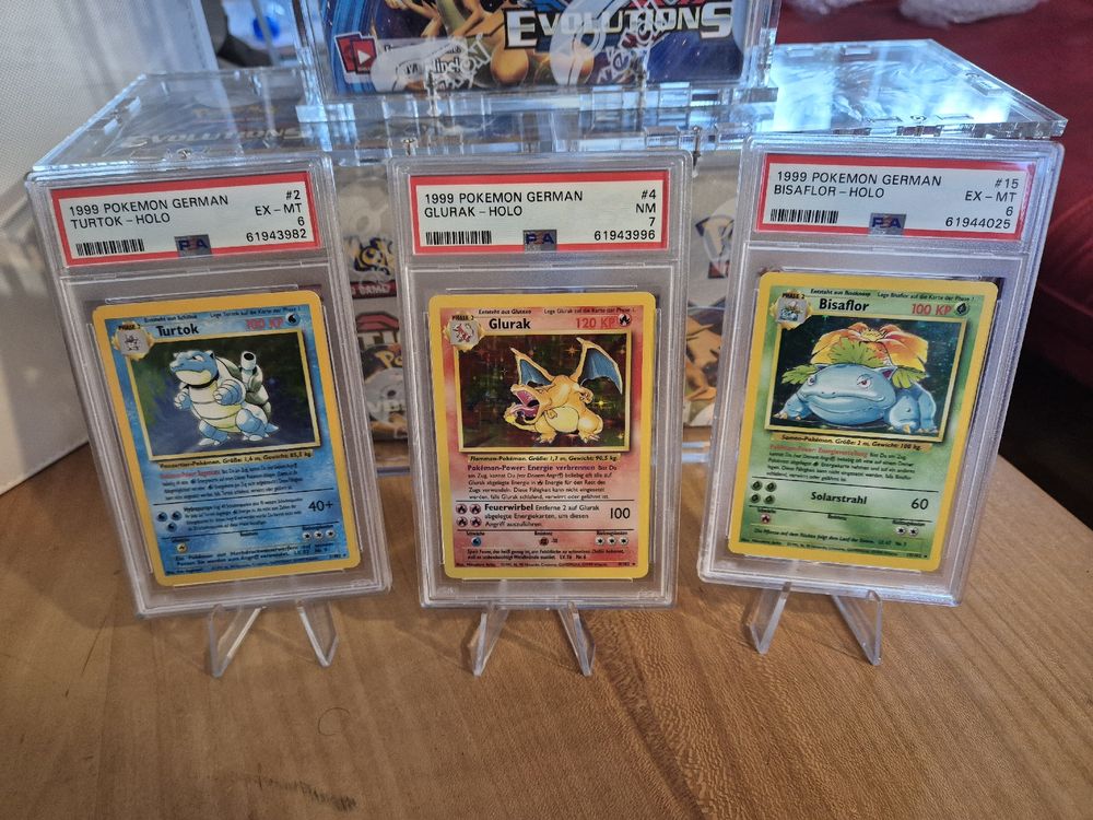 Pokemon Base set Starter Trio PSA (Neu (gemäss Beschreibung)) in Au SG ...